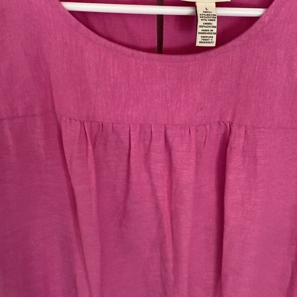 St John’s Bay Pink Short Sleeve Dress. Size Large. Like new. - Picture 3 of 4